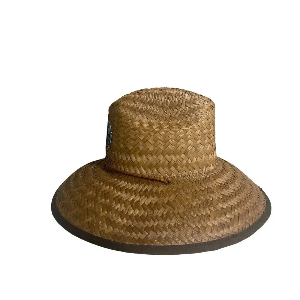 Jurassic World Straw Safari Sun Hat Draw Cord Adult OSFM 100% Straw Comfort Band